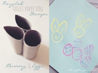 Thoughts from Alice Recycled Easter Bunny Stamp